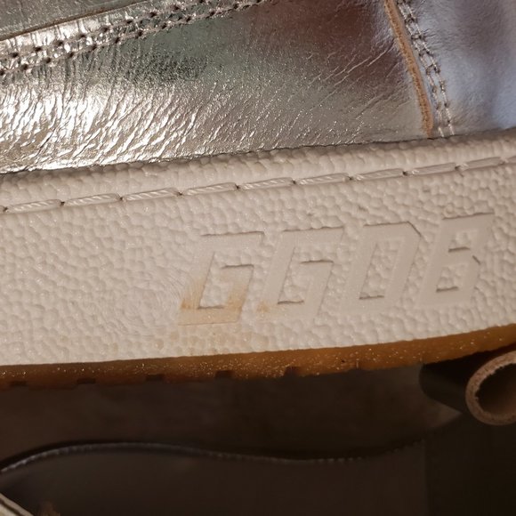 NIB - Golden Goose Yeah mens sneaker silver laminated size 44 - Picture 4 of 7